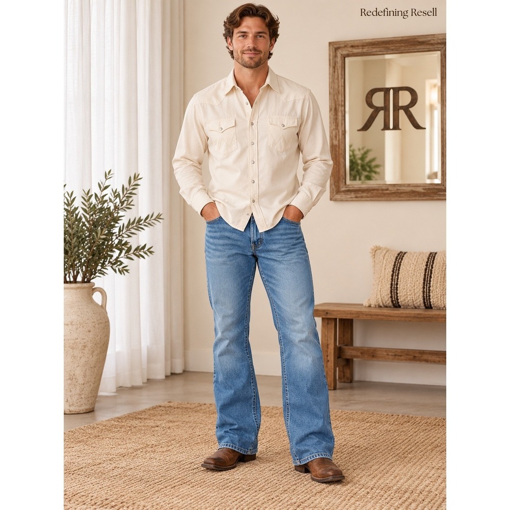Wrangler 20X Vintage Boot Jeans Mens 10 Reg Medium Wash Stretch Denim 112325800